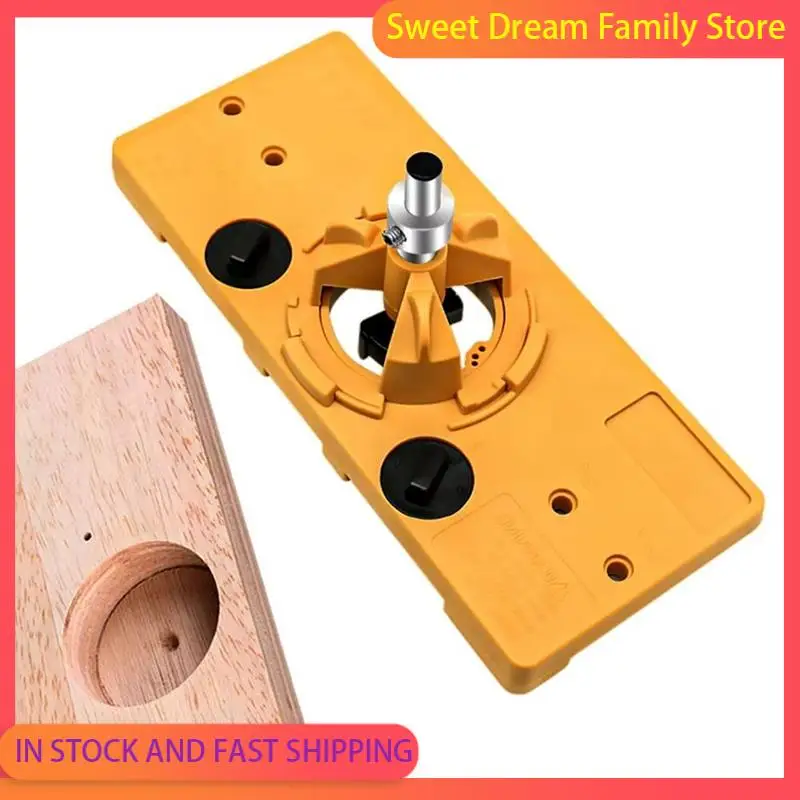 

SDFC-Drilling Hinge Hole Tool Kit Positioning Cup Style Boring Guide Hole Locator Door Hole Template Hinge Jig