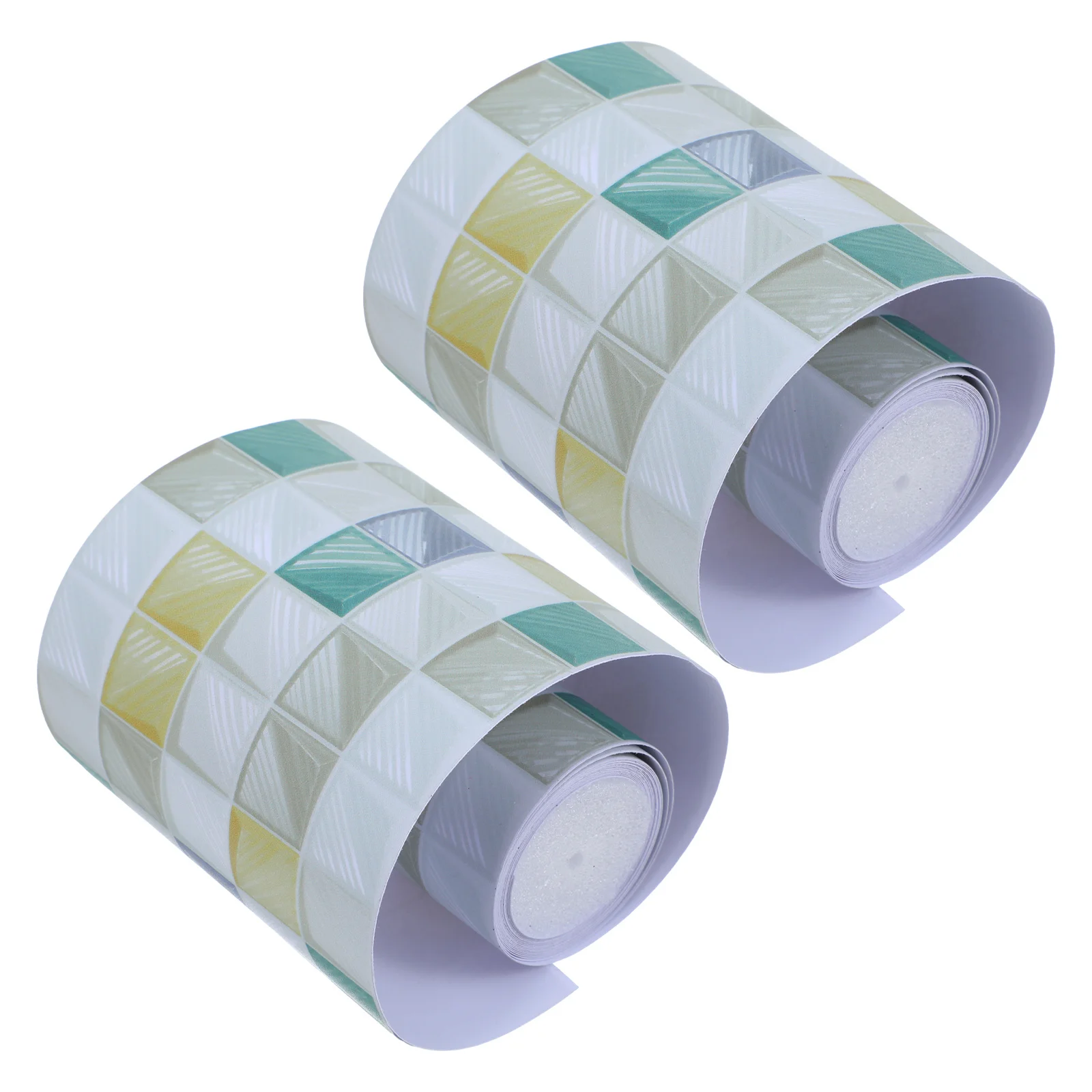 

2pcs 2 Rolls Self-Adhesive Checked Border Wall Sticker Pvc Chalkboard Decal For Classroom Bulletin Board Display School Office