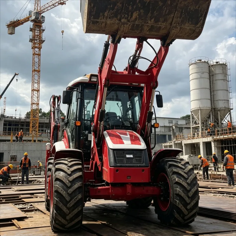CustomizedLoader Backhoe Agricultural Farm Machine Compact Tractor Heavy Equipment Front Bucket Rear Digging Arm For Earthmoving