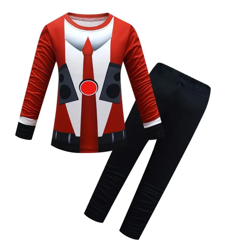 Skibidi Audio Man Costume for Kids Cosplay Tantai Children Boy and Girl Skibidi Toilet Christmas Halloween and Masquerade Party