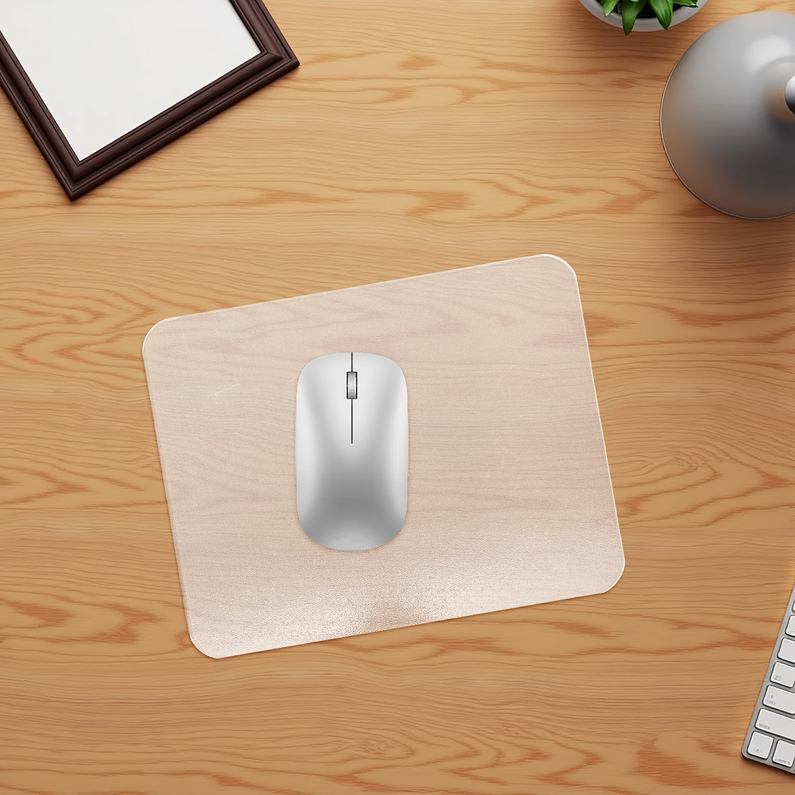 

2pcs Glass Mouse Pad Smooth Transparent Clear Hard Desk Mat For Pc Laptop Gaming Office Home Non-Slip Computer Mousepad