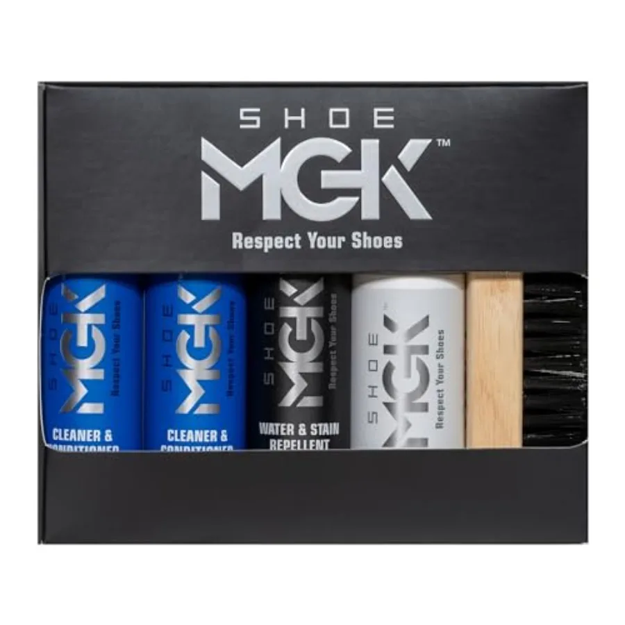 

Shoe MGK MVP Shoe Cleaner Kit Shoe Cleaner and Conditioner Water and Stain Repellent White Touch Up and Brush