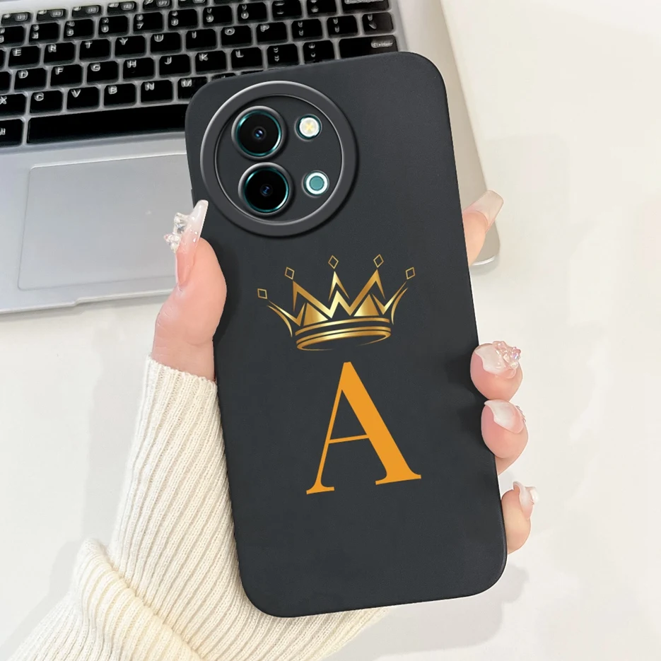 For Vivo Y38 5G Case Vivo Y58 V2355 Cute Letters Cover Full Cameras Protection Phone Case For Vivo Y58 Y 38 VivoY38 VivoY58 Bags