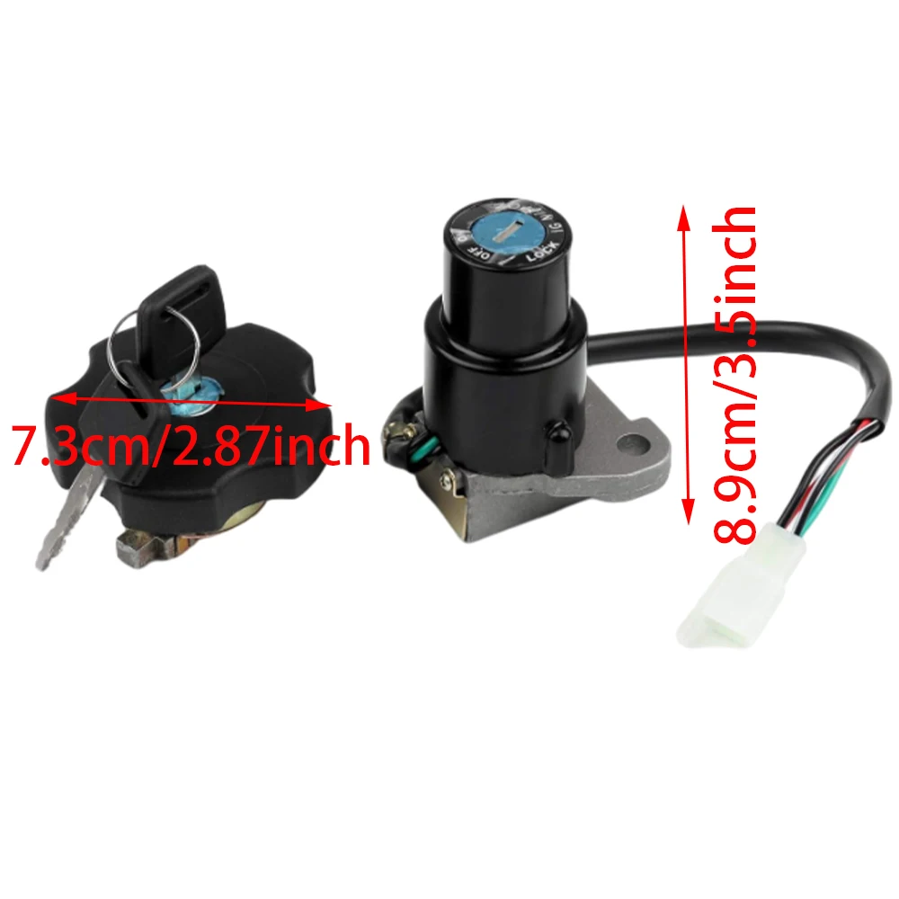 Assento Interruptor De Ignição Tampa De Gás Tampa, Conjunto De Chave De Bloqueio, Vedação Do Tanque De Combustível Para Yamaha XT600 1990-1995, ABS Controle De Ignição