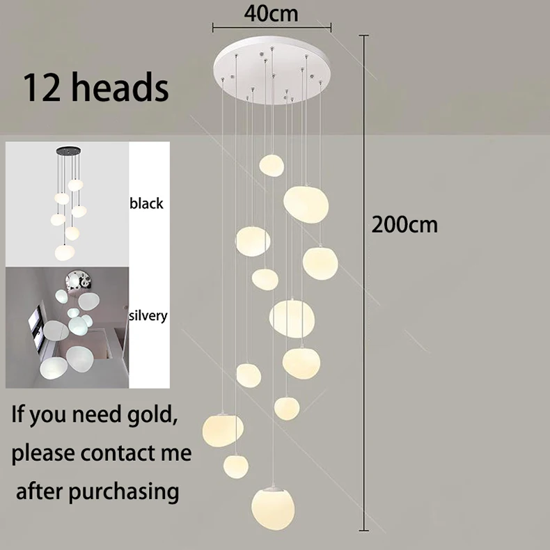 Moderne Home Decor Led Lights Hanglamp Lampen Fortrap Kroonluchters Voor Woonkamer Hanging Licht Binnenverlichting - afbeelding 1