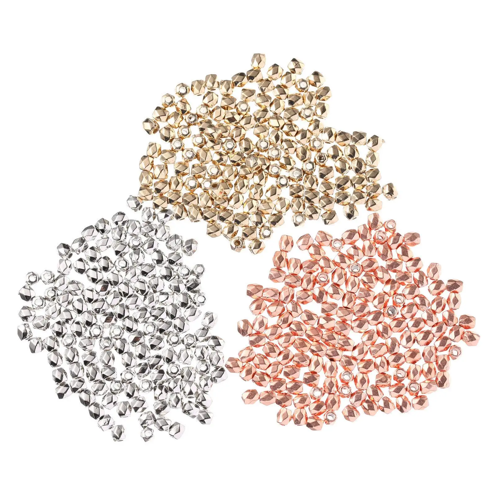 

900Pcs Diamond Shape Spacer Beads DIY Loose Beads for Bracelet Necklace Making Accessories Jewelry Craft Gift Ideas
