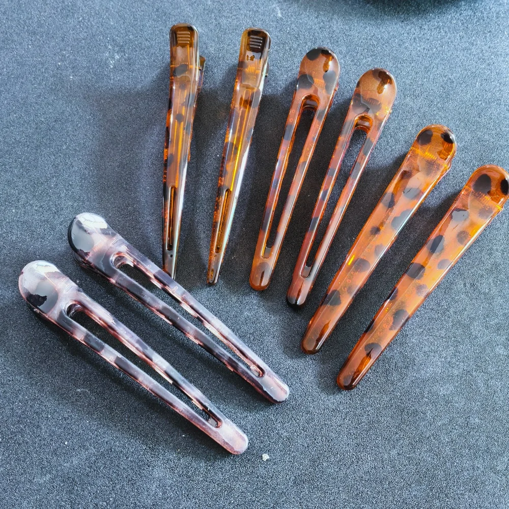 Immagine 3: 2 Pezzi Fermagli per Capelli a Becco d'Anatra in Acrilico alla Moda per Donna e Ragazza, Eleganti Mollette per Capelli, Strumenti per lo Styling, Trucco e Spettacoli