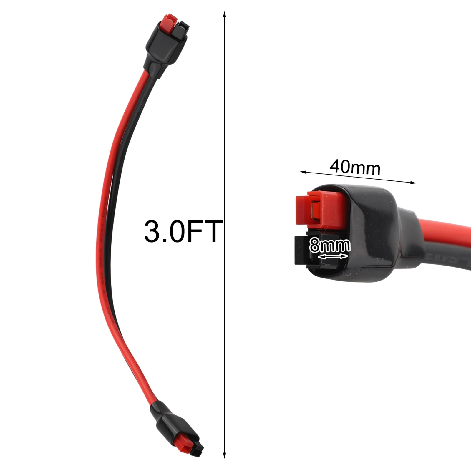 

For Off-Grid Power 10AWG Power Cable Solar Power Connector Marine Power Connections Tinned Copper Power Cable Outdoor Use Cable