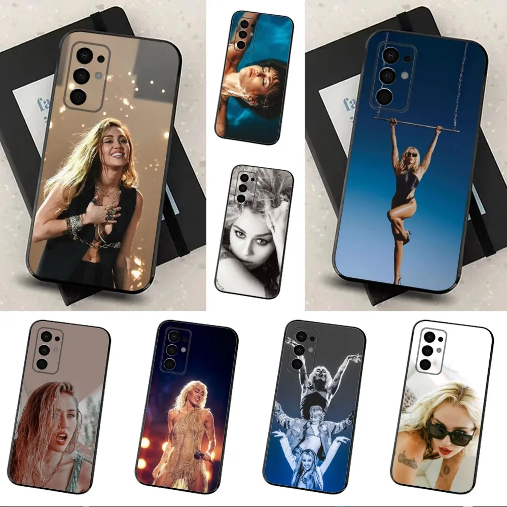 Singer M-Miley C-Cyrus-s Phone Case For Samsung Galaxy A91,A80,A73,A72 ,A71,A53A52,A32 ,A31A22,A21s,A20,Black Cover