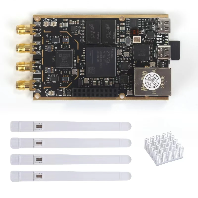 70MHz-6GHz SDR Development Board Zynq7020 + AD9363 for Pluto SDR Onboard Power Amplifier with Heat Sink