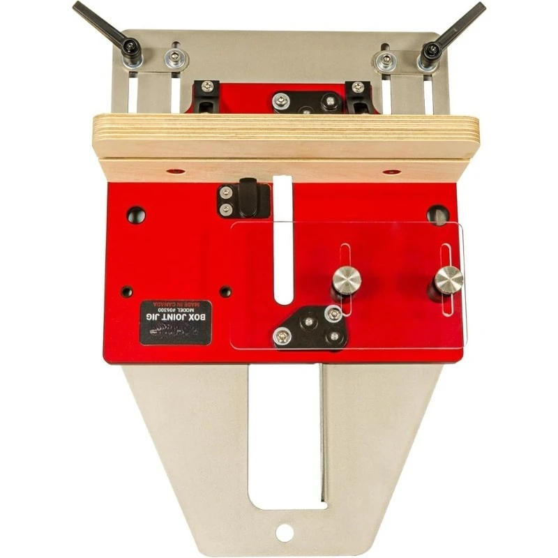 

Precision Box Joint Jig for Router Table Woodworking with Indexing Keys for Finger Joints