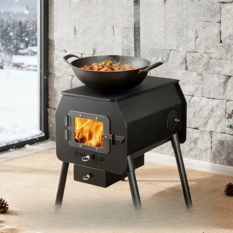 Household Heating Stove – Dual Fuel Smokeless Design for Indoor Winter Use