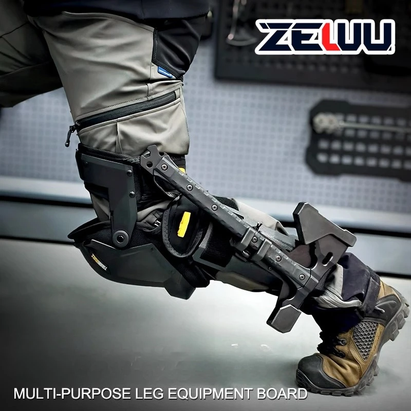 

Multi-purpose Lower Leg Equipment Fixation Plate, Tactical Leg Wrap, Knife Sheath Fixation, Carry and Storage for Outdoor EDC