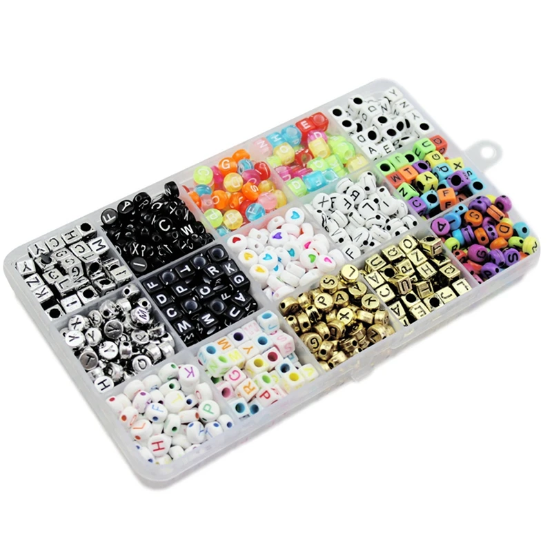 1100 Early Childhood Educational Puzzle Children Acrylic Letter Set Combination Letter Beads DIY Beaded Material