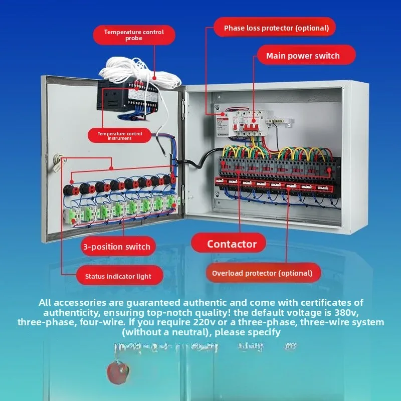 Интеллектуальный блок контроля температуры 4G, вентилятор для разведения, водяная занавеска, переключатель сигнализации, блок управления тепличной средой, трехфазный
