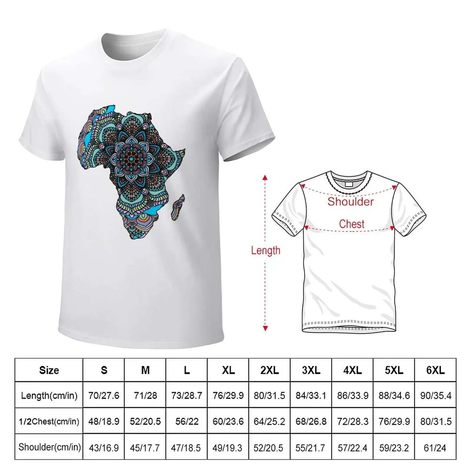 Africa Zentangle T-Shirt funnys sweat hippie clothes graphics men clothings