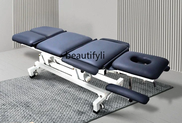 Multi-Functional Massage Couch American Manual Rehabilitation Massage Bed Electric Lifting and Foldable Ridge Pressure