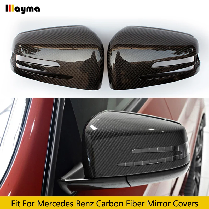 

Carbon Fiber Side Rear Mirror Cover Caps For Benz A C E S CLA CLS GLA GLK Class W176 W117 W204 W207 W212 W221 W117 X156 X204 207