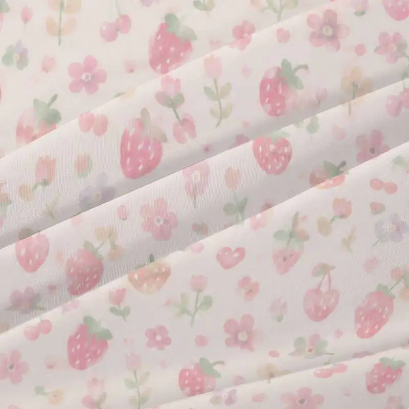 3Pcs Pinkfloral Fitted Sheet Three Piece Set (1*Fitted Sheet + 2*Pillowcases, Coreless), Bedding Set.
