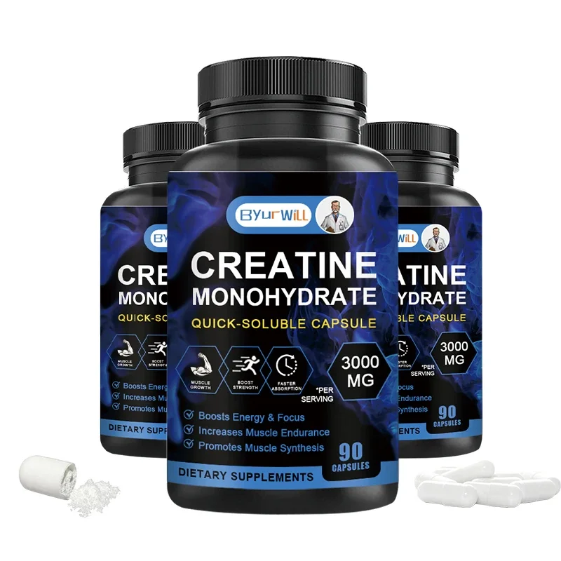 ByurWill Creatine Monohydrate - Supports Muscle, Energy and Cognitive Function, Increases Lean Muscle Mass, Muscle Endurance