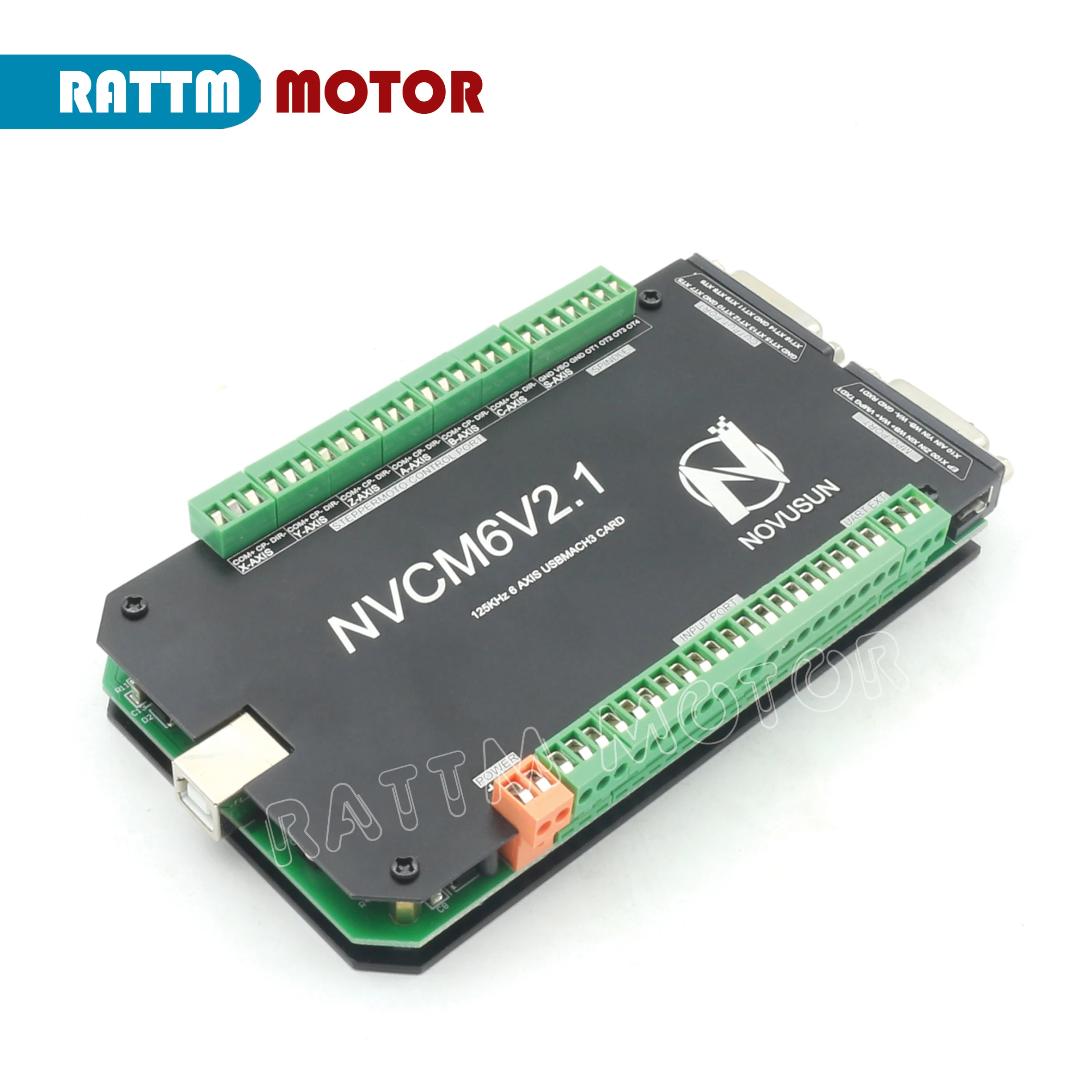 Imagem -02 - Movimento Controle Placa Breakout Cartão Interface Usb Cnc Controlador Board Axis 125khz Nvcm Mach3 Stepper Motor 1232vdc