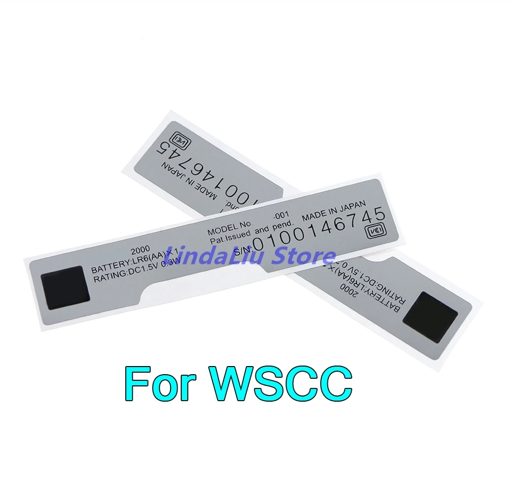 1 Uds. Para consola de juegos WSC carcasa trasera funda etiqueta adhesiva para WSCC