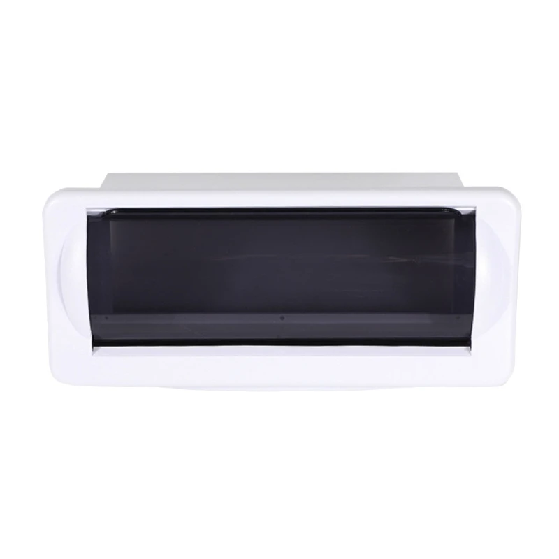 Q39F Water Resistant Marine Radio White Universal Housing Cover Radio Splash Proof Stereo Cover Boat-Flush Mount Stereo Cover