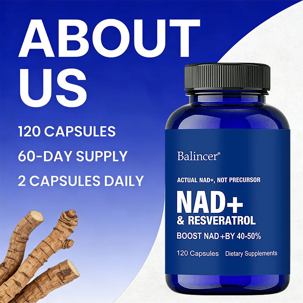 Suplemento de Resveratrol NAD+ - Apoya la Salud Celular, la Resistencia y el Envejecimiento Saludable, Favorece la Reparación del ADN y el Metabolismo Saludable - Image 6