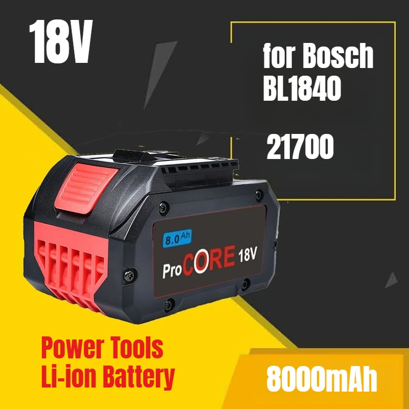 

8000mAh 21700 for Bosch BL1840 18V Power Tools Li-ion Battery