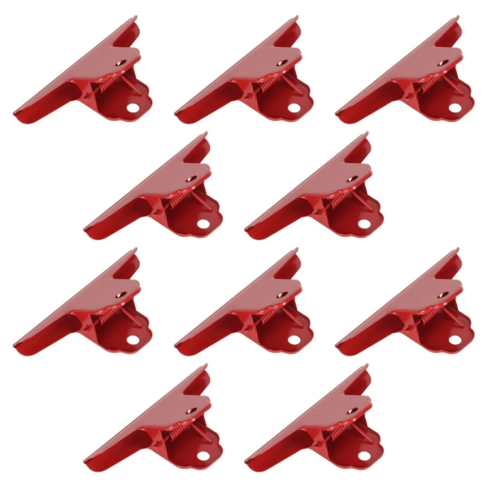 10Pcs Large Size Metal Binder Clip 10cm Purple/ Red Large Binder Clips Rustproof Strong Grip Paper Clamps Kitchen Organization
