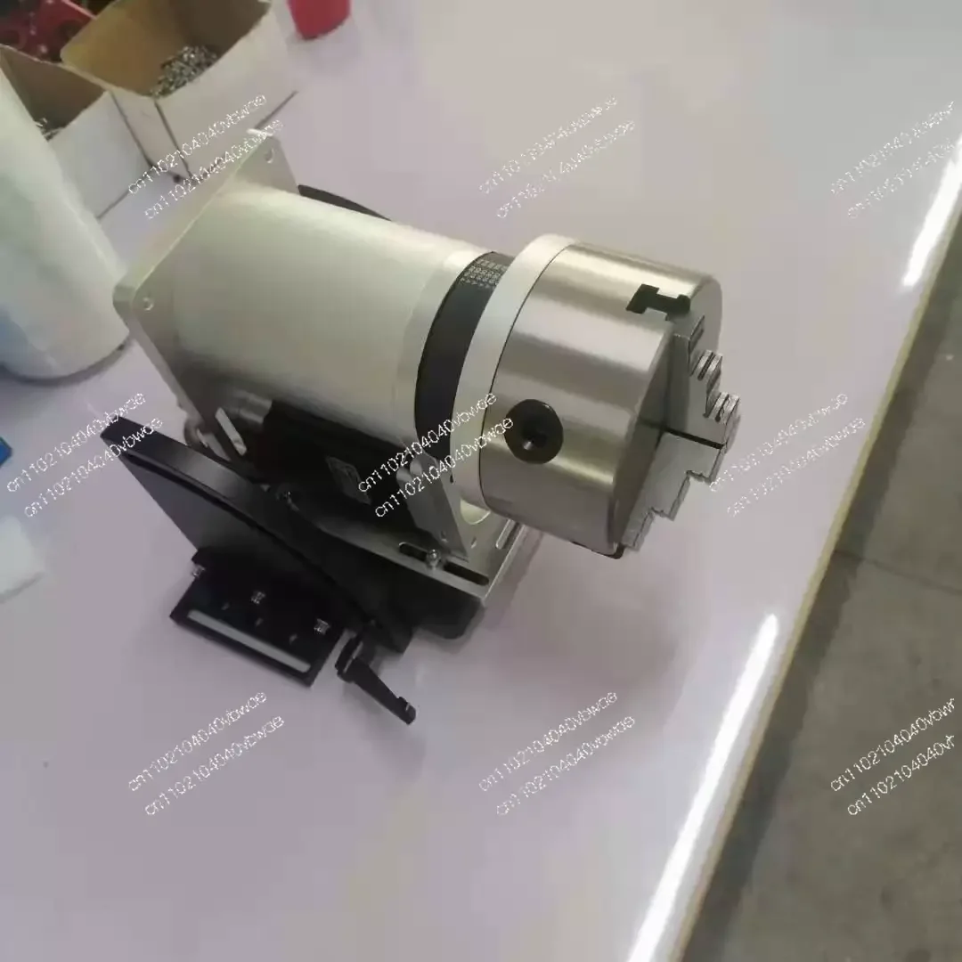 Angle adjustable through hole 40mm rotary fixture laser welding rotary tooling automatic welding rotary table with deceleration