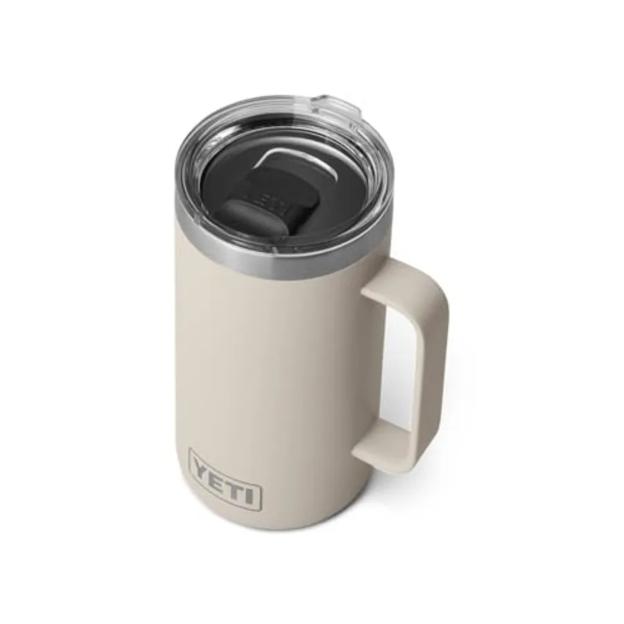 

Кружка YETI Rambler 24 унции, вакуумная изоляция, нержавеющая сталь, с крышкой MagSlider, цвет Cape Taupe