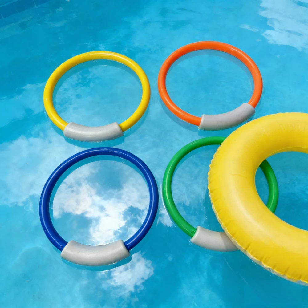 

6pcs Colorful Diving Ring Set - Designed As Bright Floating Pool Toys, Suitable for Underwater Games, Submarine Swimming Fun