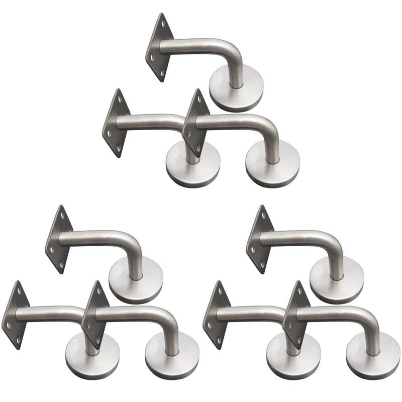 

9PCS Elegant Replacement Handrail Bannister Stair Rail Supports Brackets For Hotel Gym Villa Restaurant Office Building