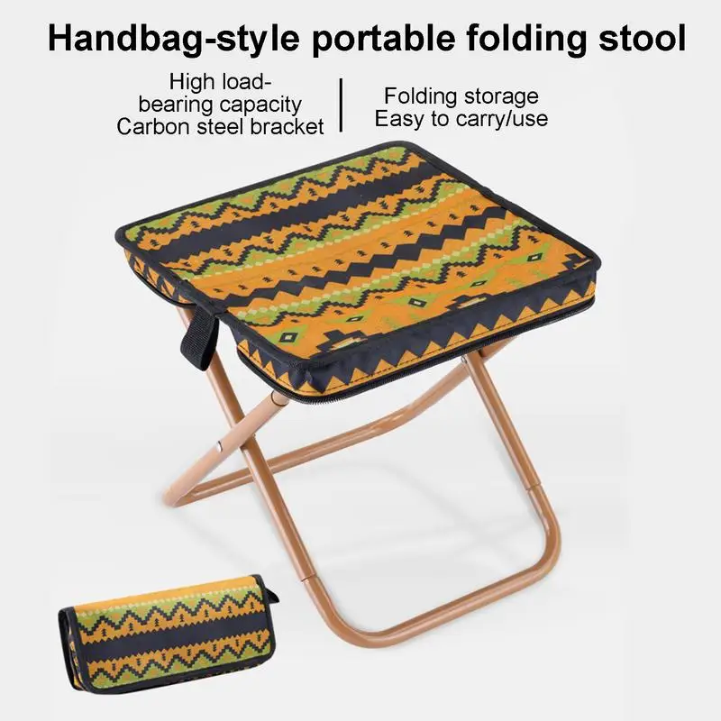 Foldable Small Stool Folding Fishing Stool Travel Portable Camping Chair Outdoor Stool Small Camping Chair Fishing Chairs For