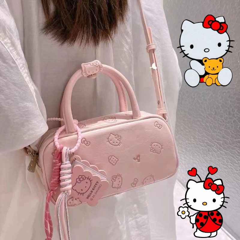 

Sanrio Hello Kitty сумка через плечо с героями мультфильмов легкая сумка-мессенджер для девочек аниме сумка подмышками пригородный кошелек подарок