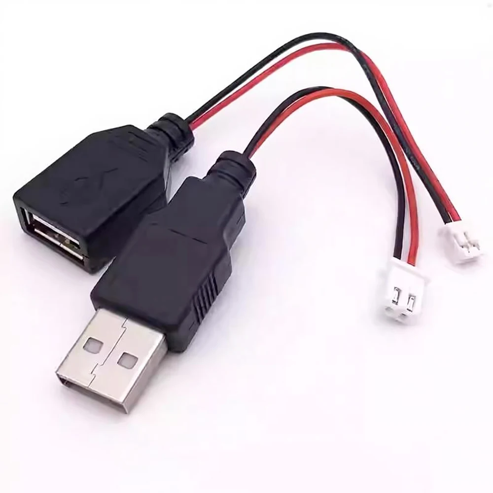 USB Male Female To XH2.54 PH2.0 1.25-2P Terminal Wire 2-core Power Cord USB Socket to PH2.0 XH2.54 1.25 Terminal Adapter Wire