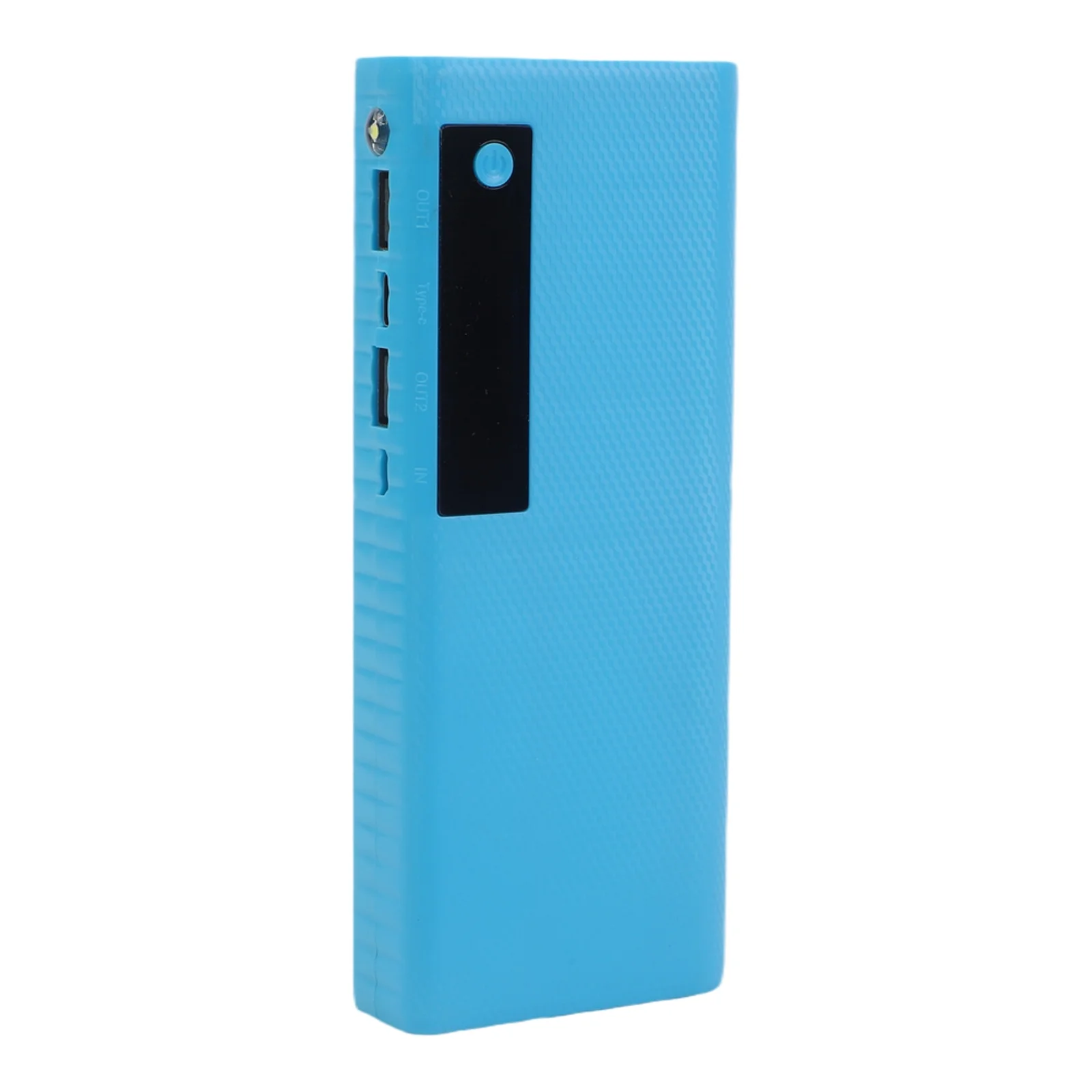 USB Charging Enclosure for 5 pcs 21700 Flat Top Batteries 5V 2.1A Output with Visual Power Indication and Safety Features