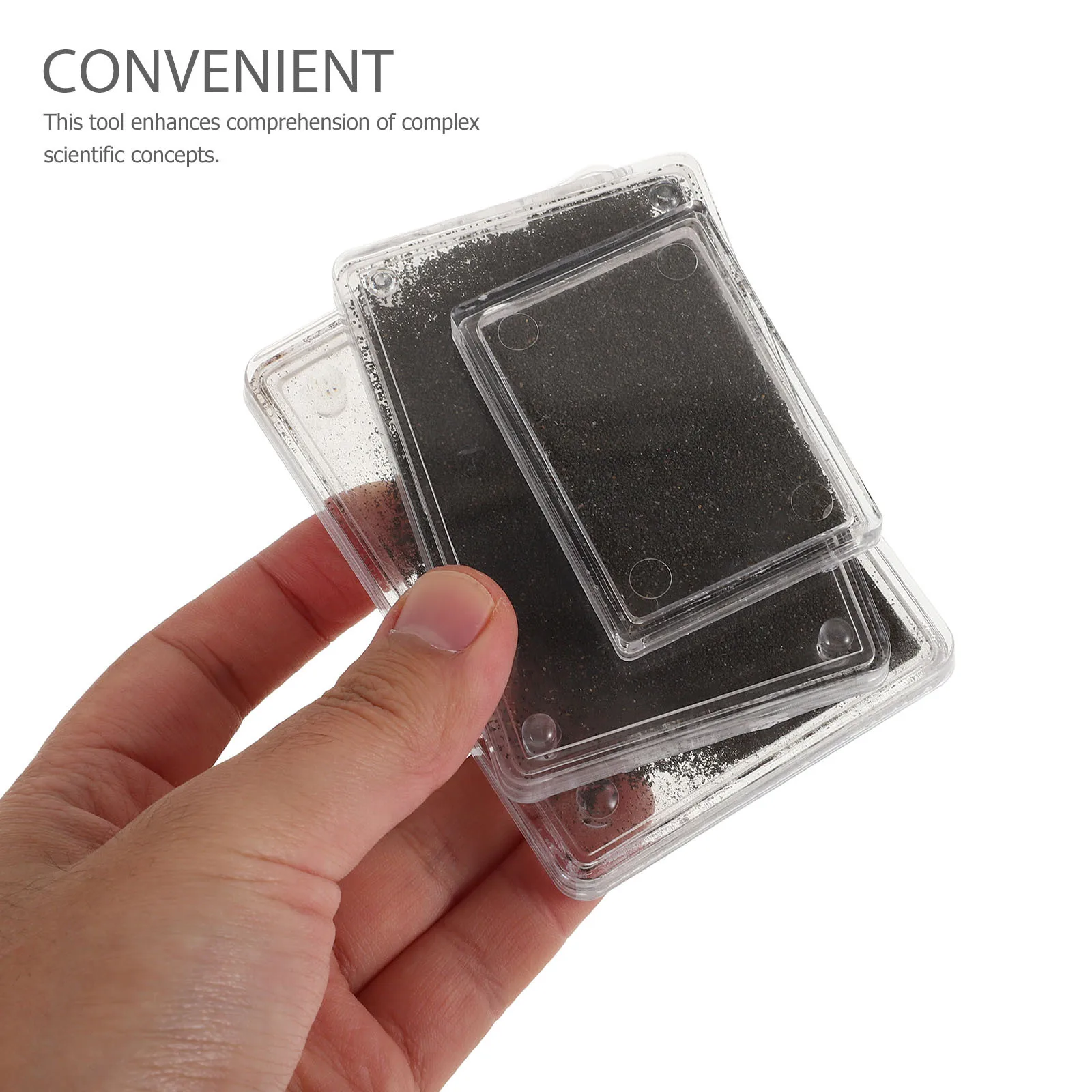 3 قطعة معيد المجال المغناطيسي مع مسحوق أكسيد الحديد مجموعة علوم الفيزياء القابلة للتعديل لتعليم تعليم جذع الفصول الدراسية #4