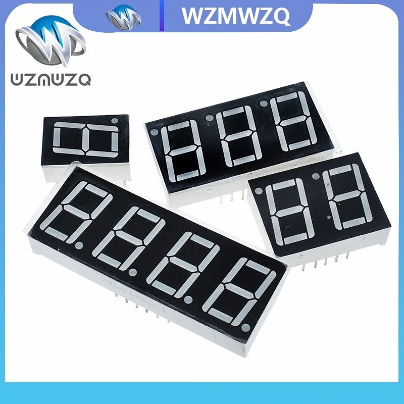 

1pc 0.56inch LED display 7 Segment 1 Bit/2 Bit/3 Bit/4 Bit Digit Tube Red Common Cathode / Anode Digital 0.56 inch led 7segment