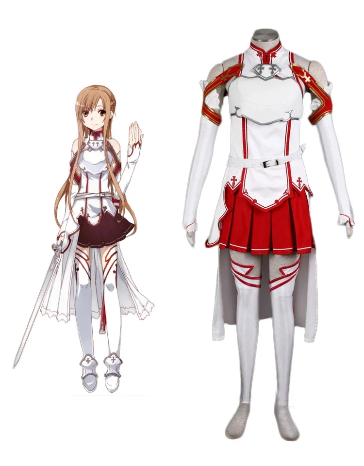 

Sword Art Online SAO Yuki Asuna Cosplay Costume Custom Made