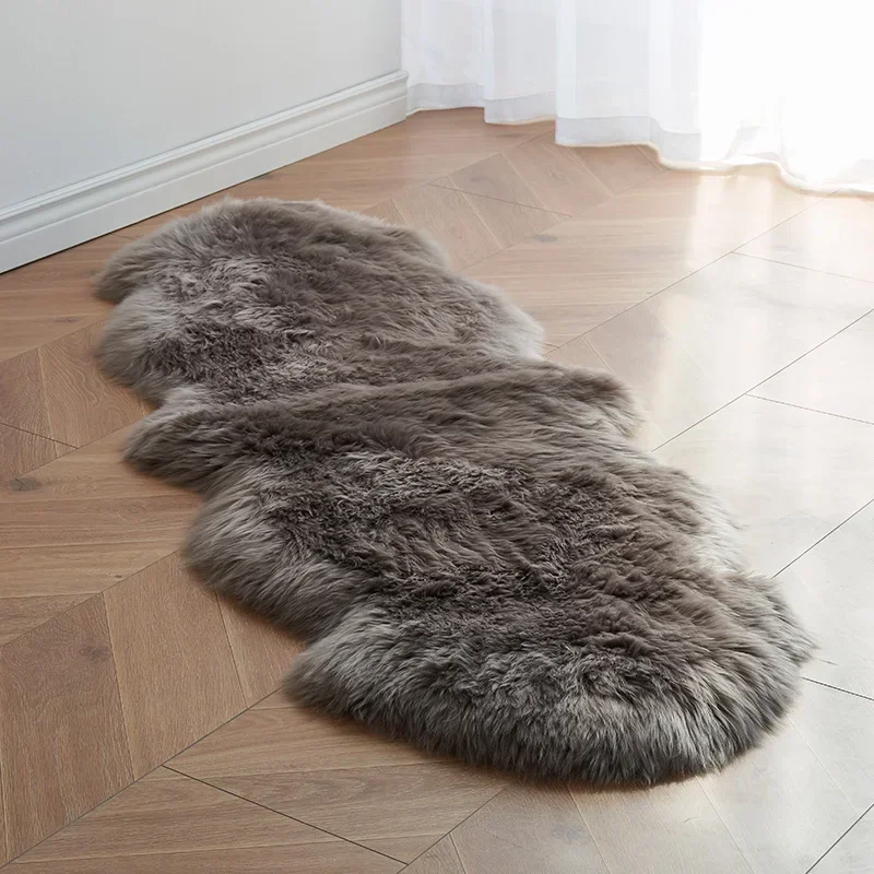 Wool carpet living room whole sheepskin cushion