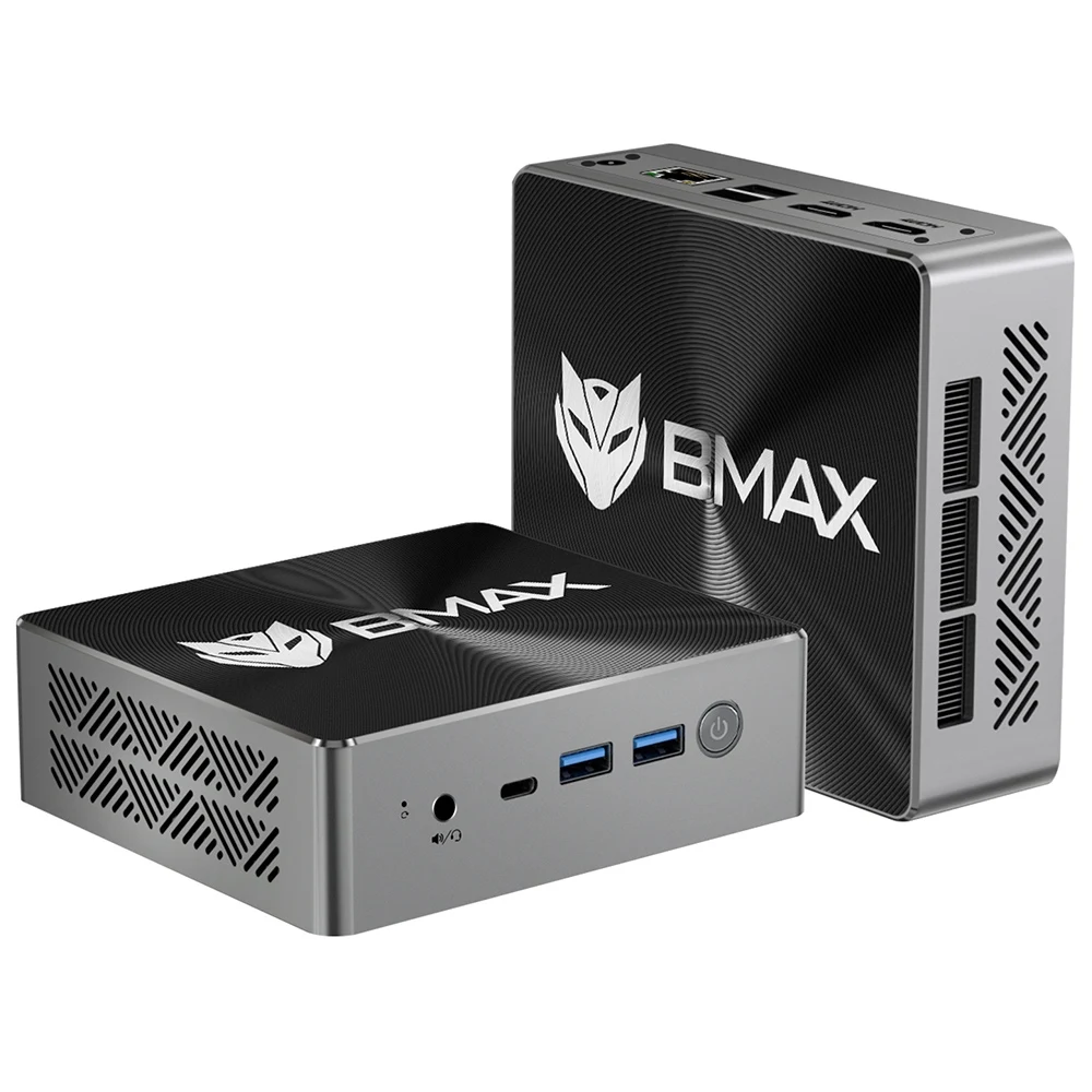 BMAX B8 Pro Mini PC, Intel Core i7-1365U Processeur 10 cœurs Jusqu\'à 5.2GHz, 24 Go de RAM DDR5 1 To SSD NVMe, WiFi 6 Bluetooth 5.2