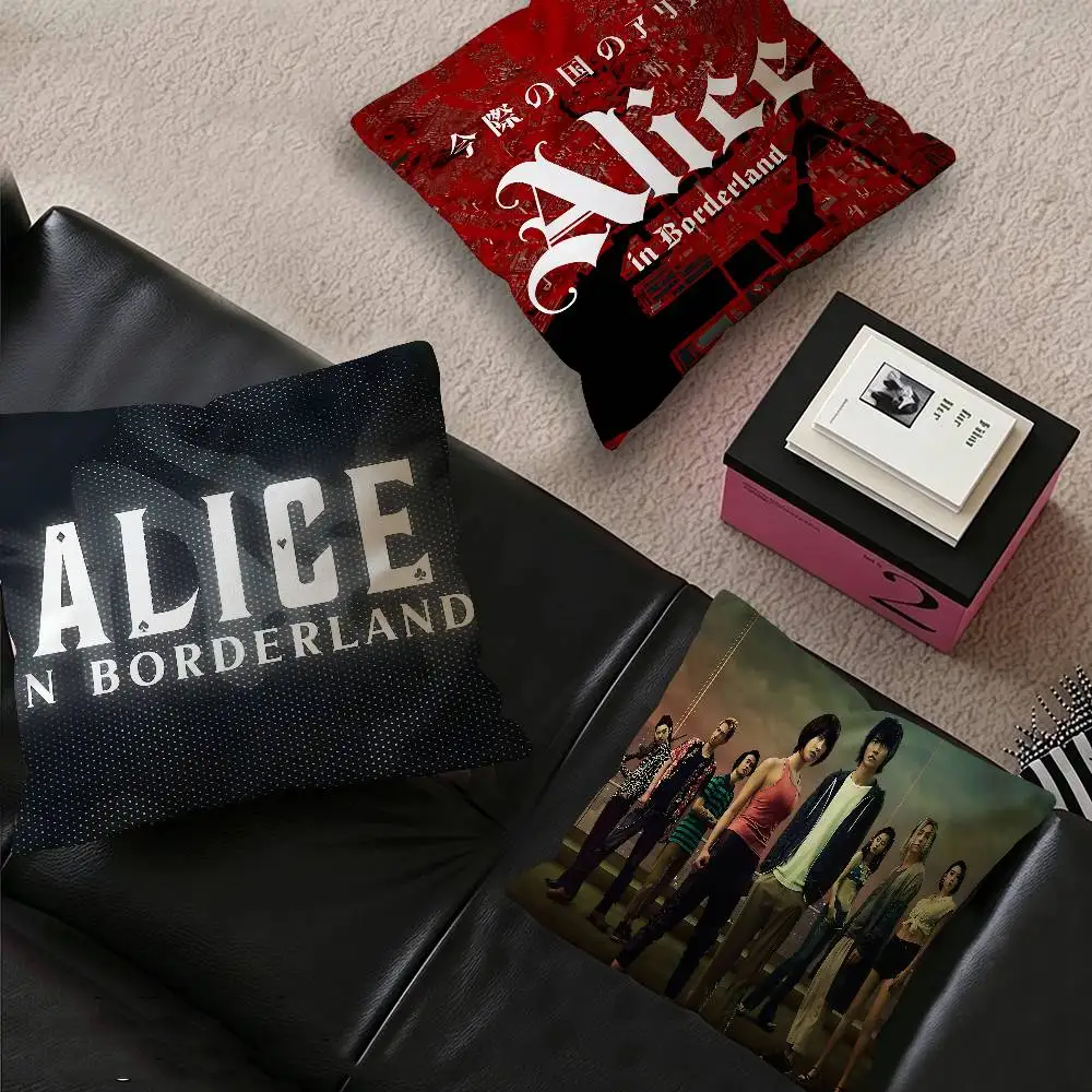 TV A-Alice In B-Borderland Cushion Cover Decorative Pillow Sofa Home Decor case pillow cases