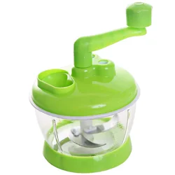 Powerful Manual Meat Grinder Hand-power Food Chopper Mincer Mixer Blender to Chop Meat Fruit Vegetable Nuts Shredders