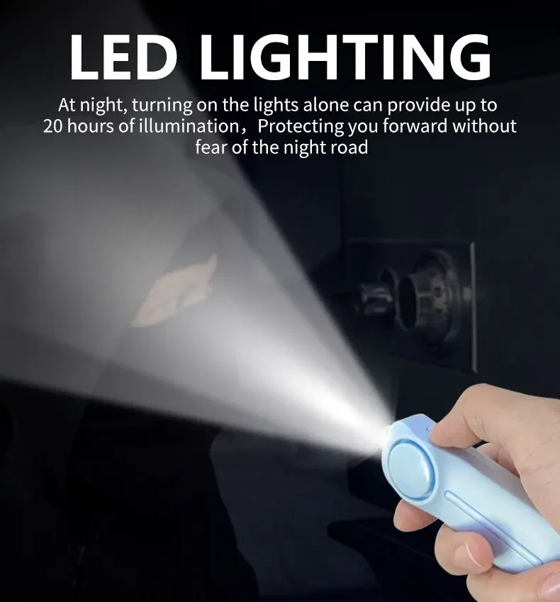 WSDCAM 130dB Personal Security Alarm  Anti Attack Emergency Alarm Portable Personal Safety Alarm with Keychain For Kids ,Women