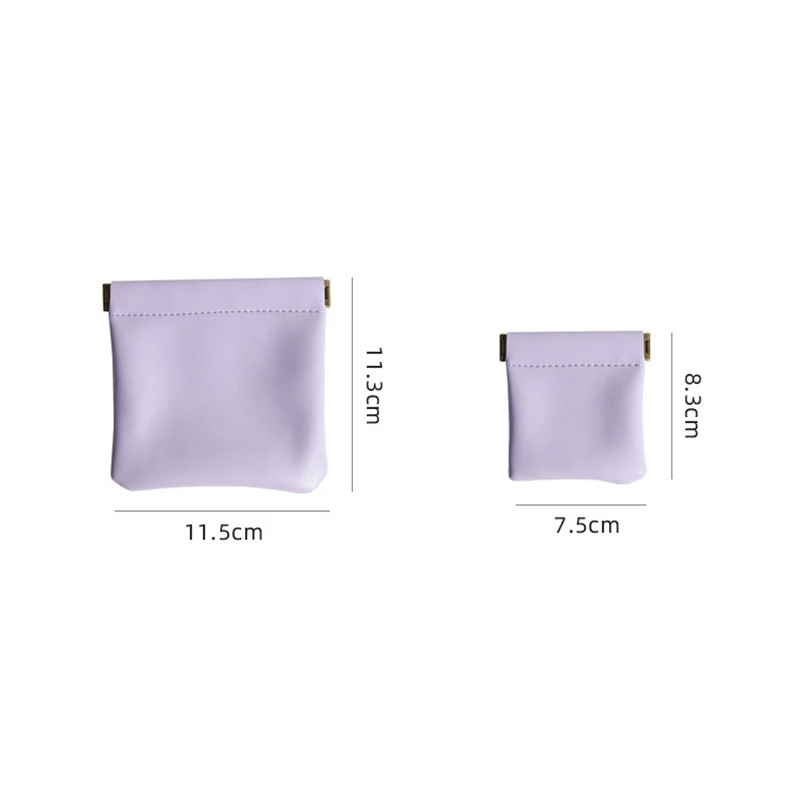 New Unisex PU Leather Portable Coin Purse Earphone Bag Headphone Organizer Mini Sundry Cosmetic Lipstick Change Storage Bag