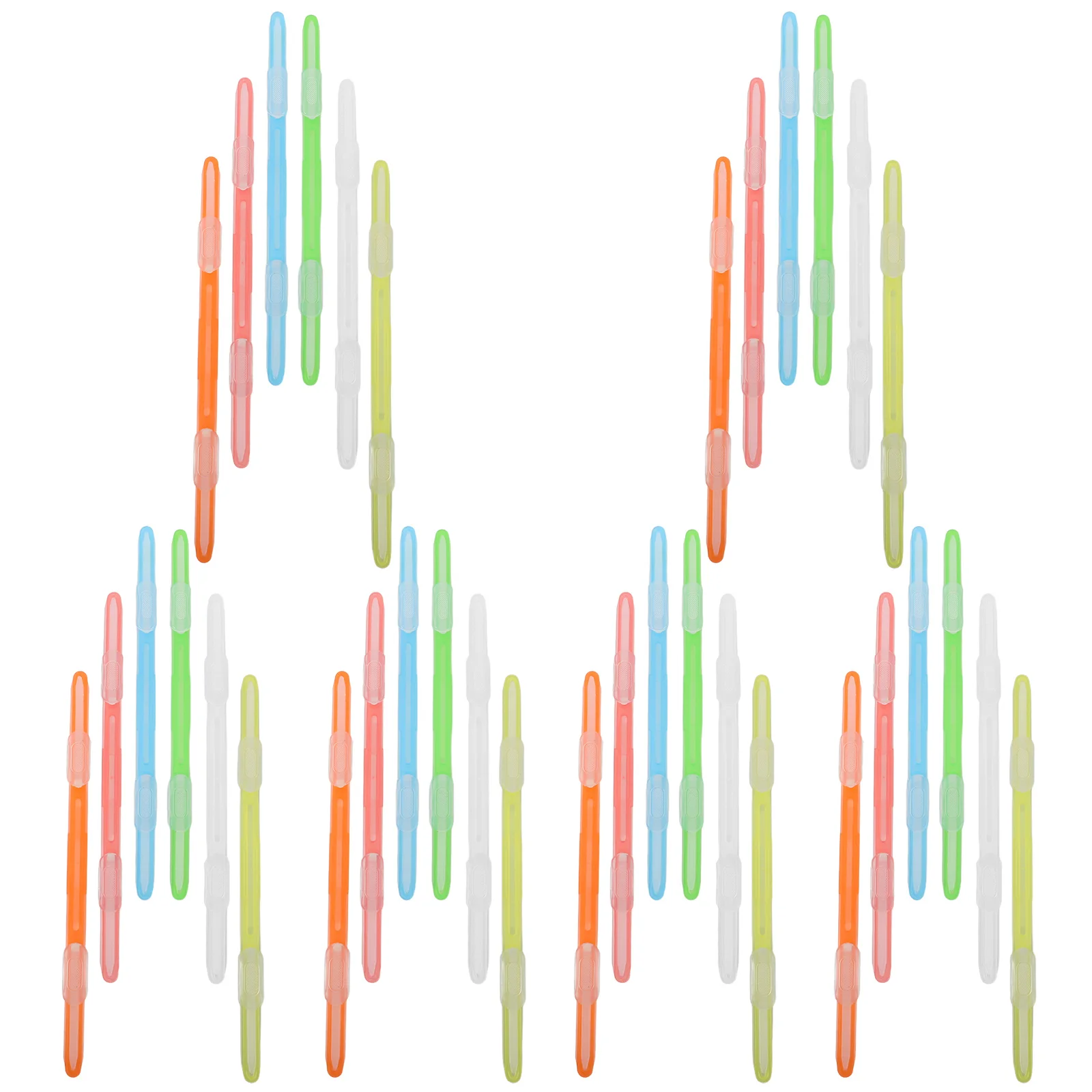 36Pcs Double Hole Binder Clips Plastic Document Fasteners File Binder Clips for School Paper Organization Home Office Use