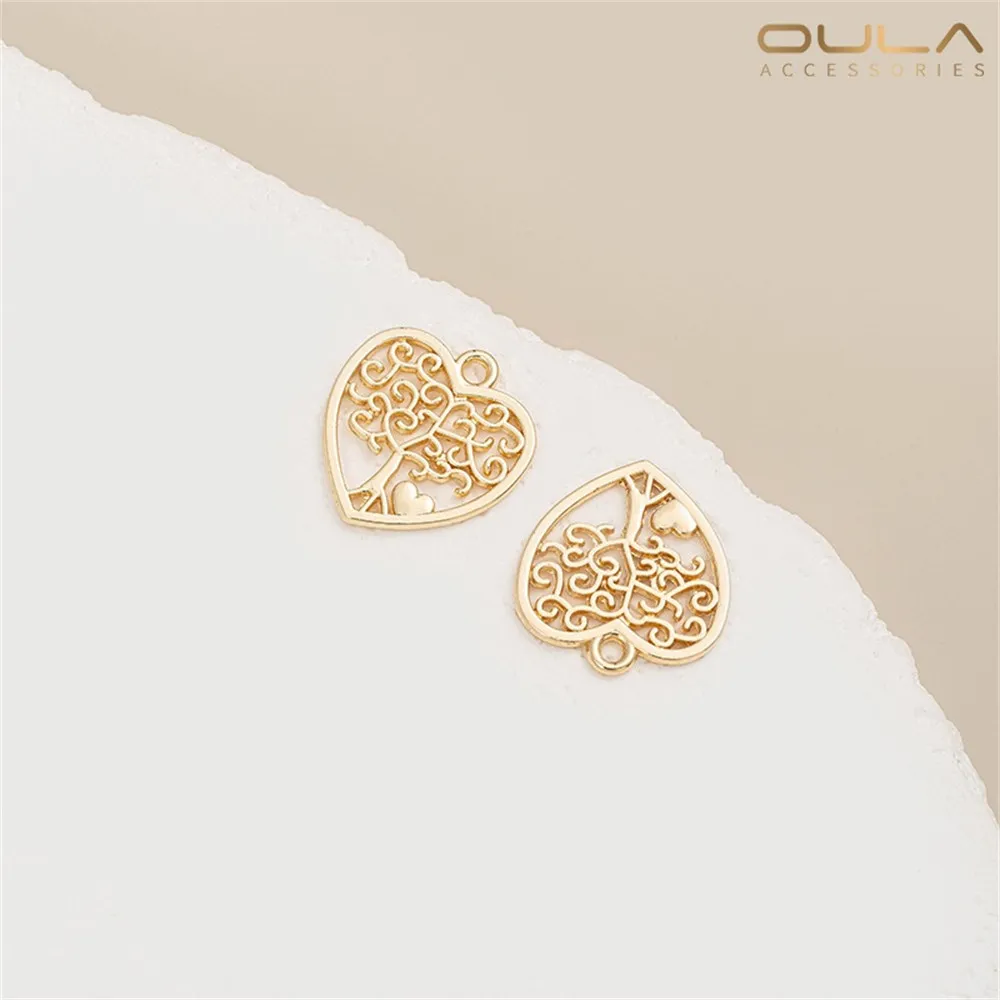 

1PCS 14K Gold-plated Ship Anchor, Iron Tower, Wing Tree, Giraffe, Long Willow Stud, Diy Handmade Necklace Stud Earrings Pendant