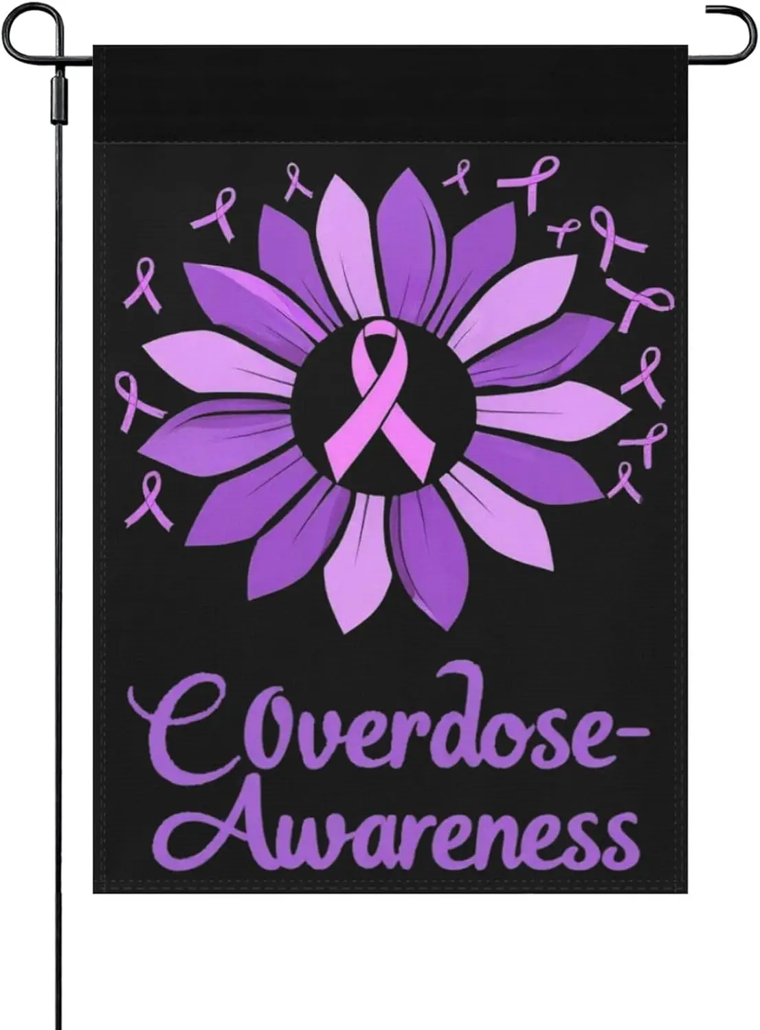 Overdose Awareness Garden Flags Humorous Banner Outside HHJ LLG